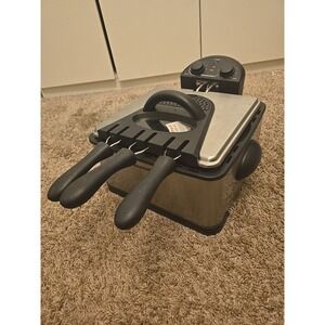 Elite Gourmet 4-qt. Dual Basket Deep Fryer (Model EDF-401T)